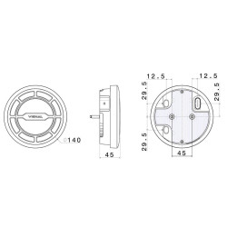 FEU ARRIERE LED 3 FONCTIONS -24V - LCR19 + CONNECTEURS ADDITIONNELS