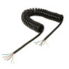 Cordon spirale nu 7 conducteurs - 10 m