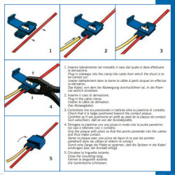 Cosse connecteur rapide bleu