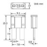 Fusible micro a broches - 25A (par 50)