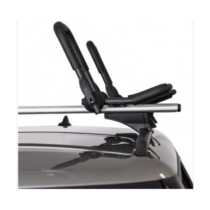Porte-Kayak - Vue inclinée démontrant la flexibilité jusqu’à 100°.
