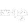 FEU ARRIERE GAUCHE AVEC TRIANGLE + 5 PLOTS