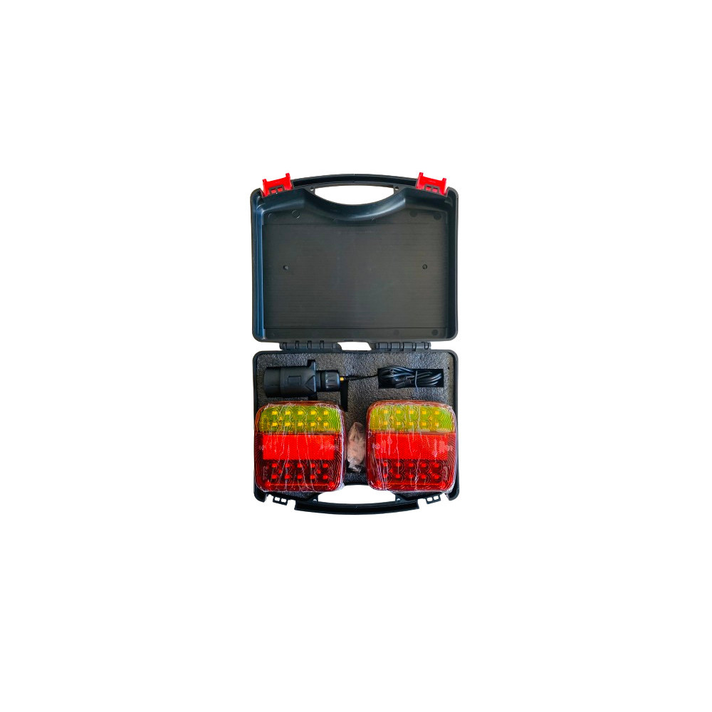 Kit Feux Clignotants LED Sans Fil - 12V/24V, 5 Modes, Rechargeable, Magnétique, étanche IP67 - Pour Remorque, Camion