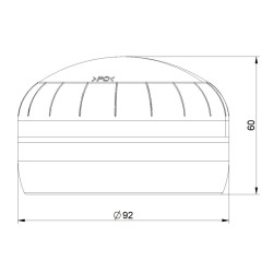 Gyrophare LED magnétique autonome