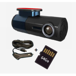 DASHCAM + CABLE ALLUME CIGARE + CARTE SD 64GO