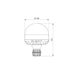 Gyrophare Led avec tige flexible Autoblok - Ecologique