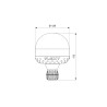 Gyrophare Led avec tige flexible Autoblok - Ecologique