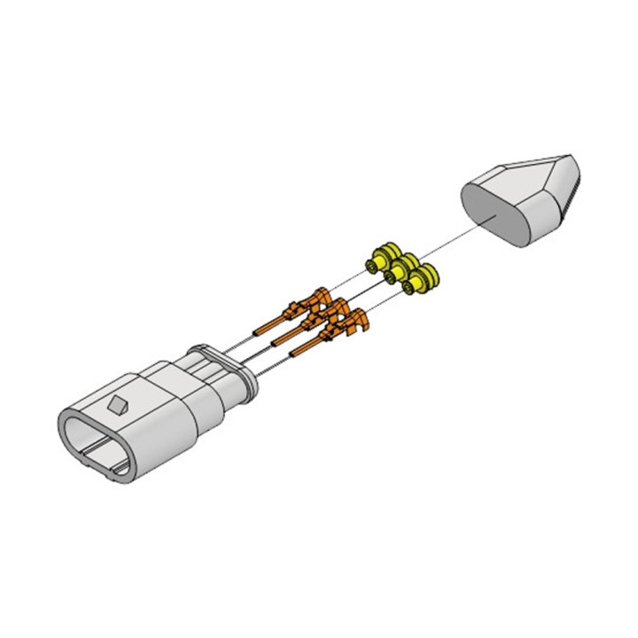 Connecteur Superseal femelle 3 voies