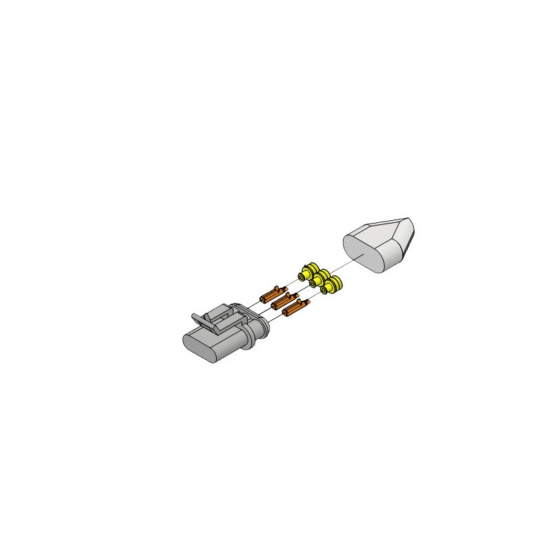 Connecteur Superseal male 3 voies
