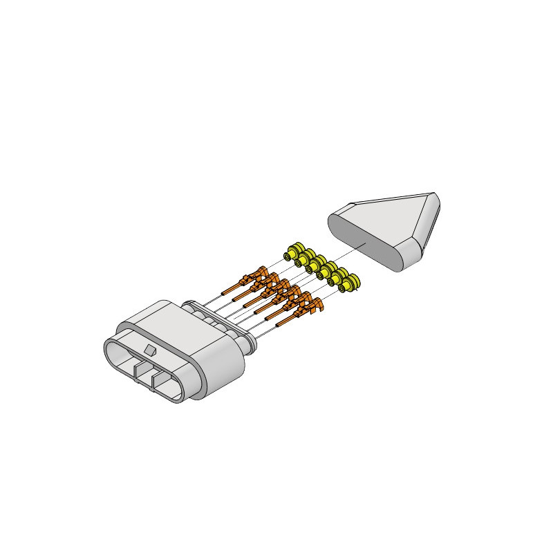 Connecteur Superseal femelle 6 voies