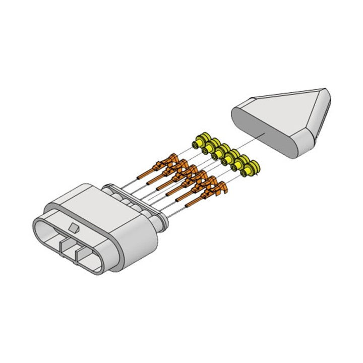 Connecteur Superseal femelle 6 voies