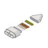 Connecteur Superseal femelle 6 voies