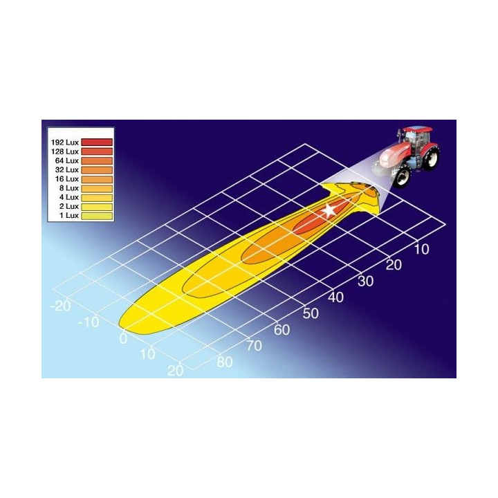 PHARE TRAVAIL H3 LONG PORTEE PIVOTANT - HELLA