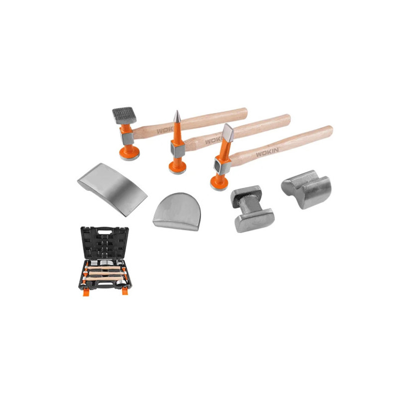 Kit de formage carrosserie 7 pièces – Marteaux et tas professionnels Kit de formage carrosserie 7 pièces – Marteaux et tas professionnels