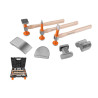 Kit de formage carrosserie 7 pièces – Marteaux et tas professionnels