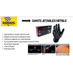 1 BOITE DE GANTS JETABLES NITRILE TAILLE M + 1 BOITE OFFERTE