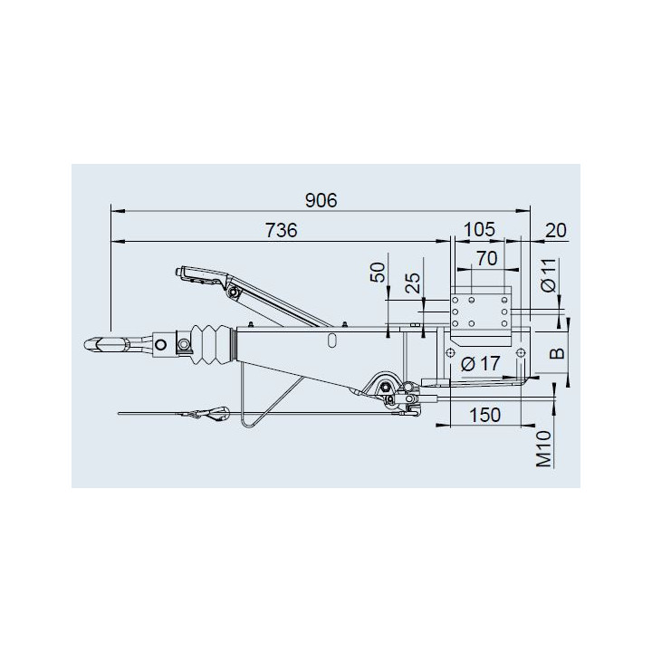 Attache freinée 1500/2600 251S