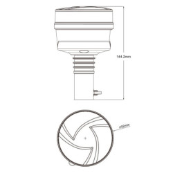 GYROPHARE LED - TIGE FLEXIBLE