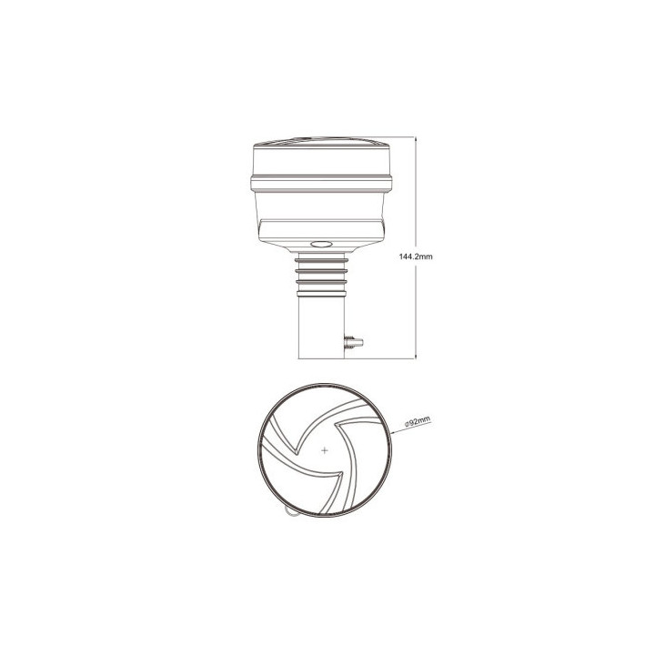 GYROPHARE LED - TIGE FLEXIBLE