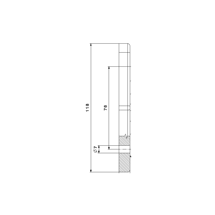 Feu de gabarit coudé à LED FT-009 D LED