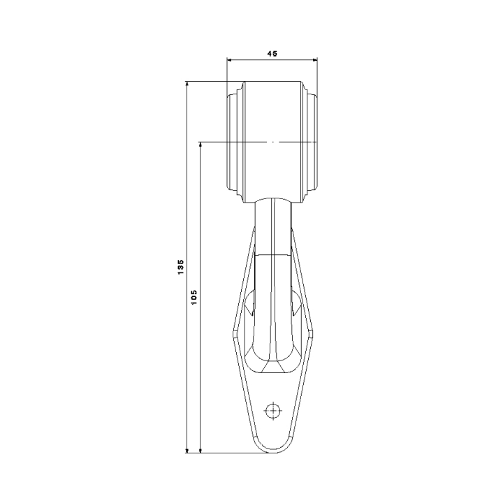 Feu de gabarit coudé à LED FT-009 D LED
