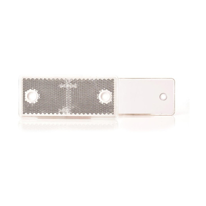 Catadioptre Blanc à fixer - 96x42 mm