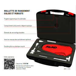 Mallette ergonomique AL-KO PROSAFE – Stockage pratique et durable.