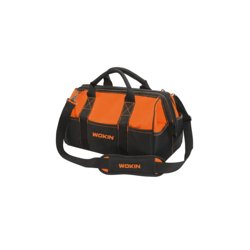 Sac à outils rigide 17" (43 cm) - Compartiments multiples, cadre renforcé et bandoulière réglable pour un transport facile.