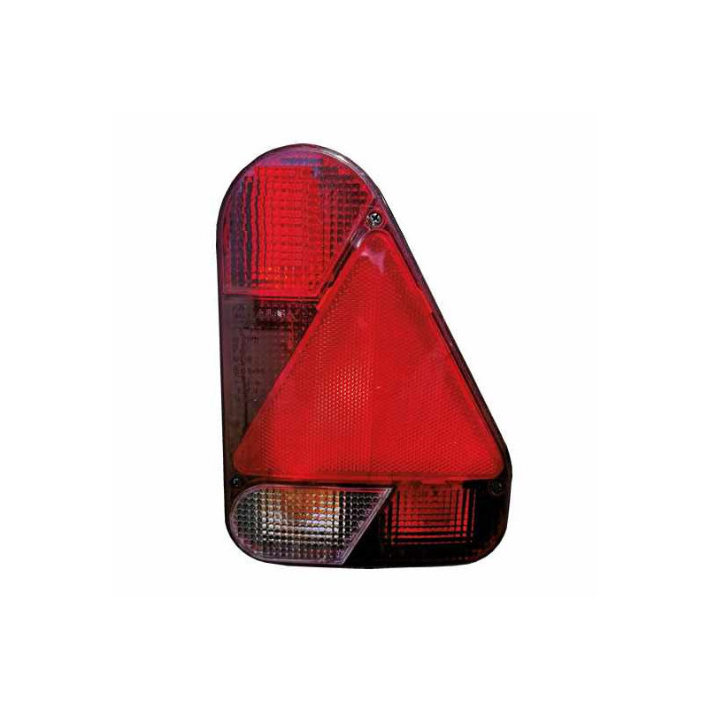 Feu 5 Fonctions Droit AJBA FP 76 - 12V - Clignotant, stop, veilleuse, feu de brouillard, catadioptre