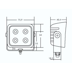 Feu de Manœuvre LED 800LM – Éclairage Sécurisé & Puissant