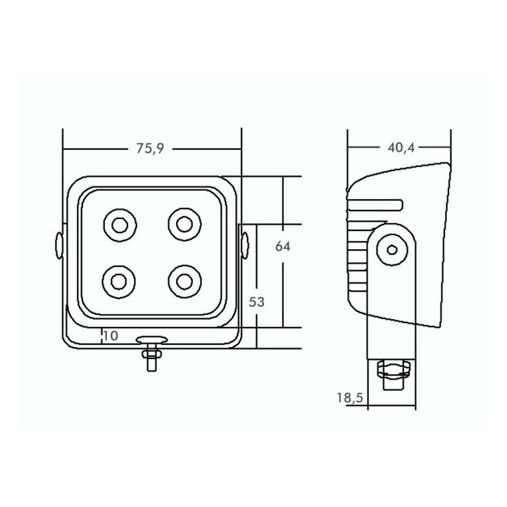 Feu de Manœuvre LED 800LM – Sécurité & Haute Visibilité