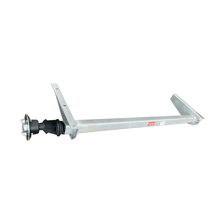 Essieu non freiné LIDER 750 kg - 4 trous 98 mm - EAB 1250 mm - voie 1590 mm