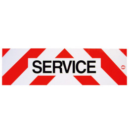 Panneau Service Aimanté - Aluminium 500 x 150 mm Rétro-réfléchissant