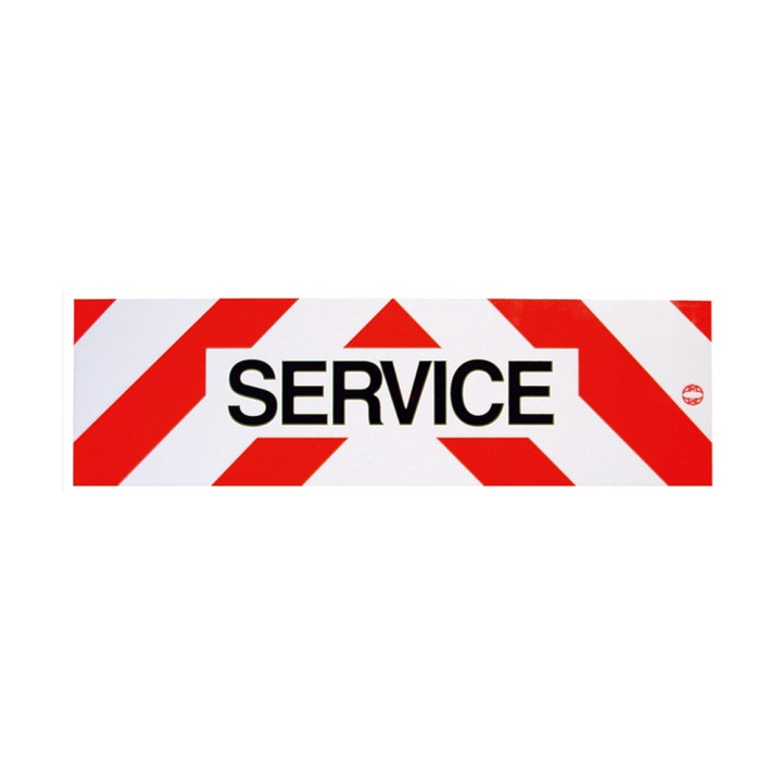 Panneau Service Aimanté - Aluminium 500 x 150 mm Rétro-réfléchissant