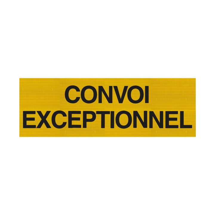 Panneau Convoi Exceptionnel Double Face Aluminium 1200 x 400 mm