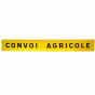 Panneau Convoi Agricole - Tissu - 1900x250 mm