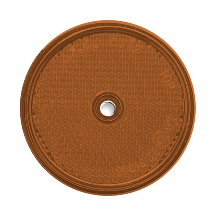 Catadioptre Orange a Visser - Diam 60 mm - Ronds