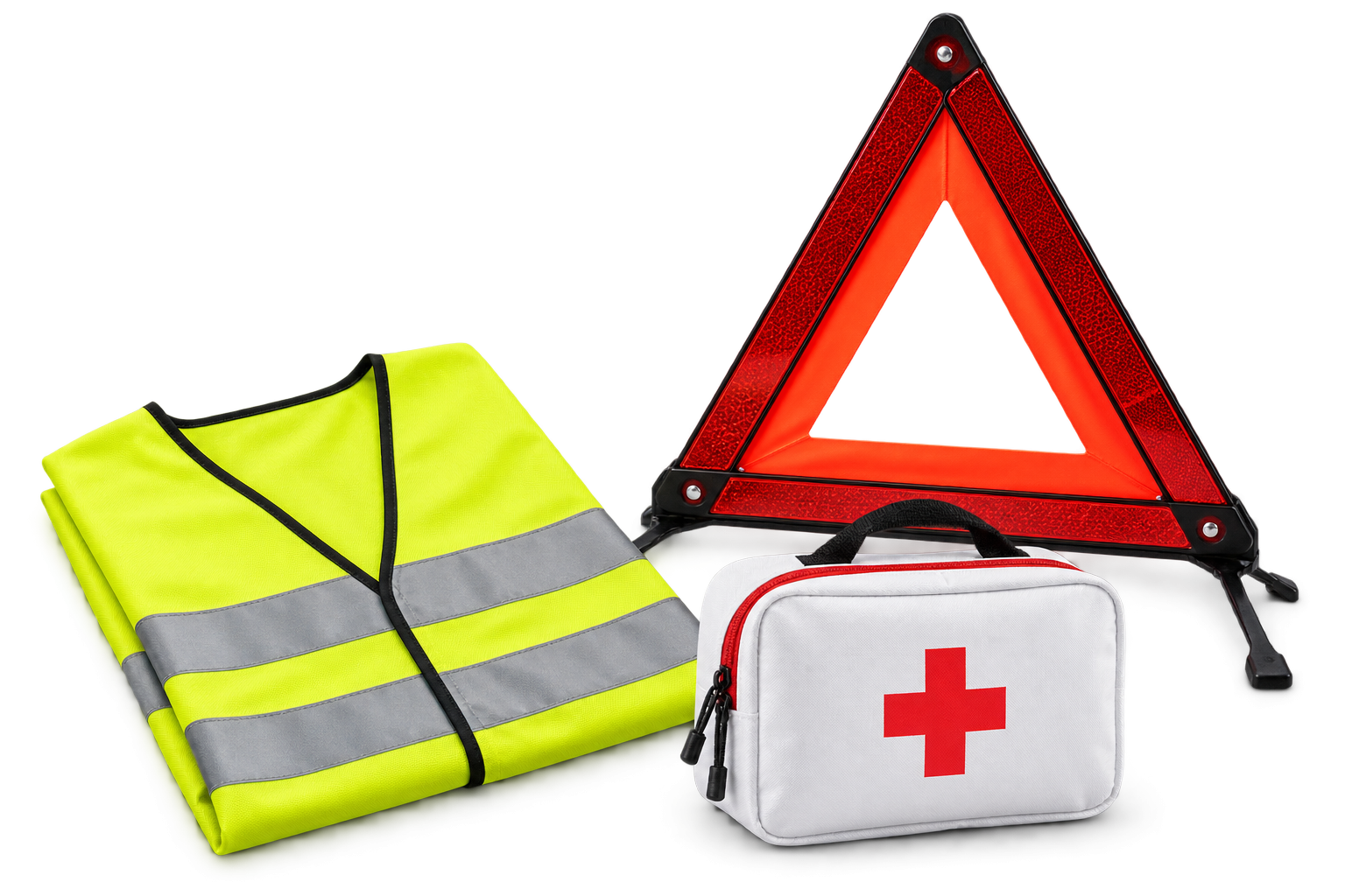 Gilets, triangles & premiers secours